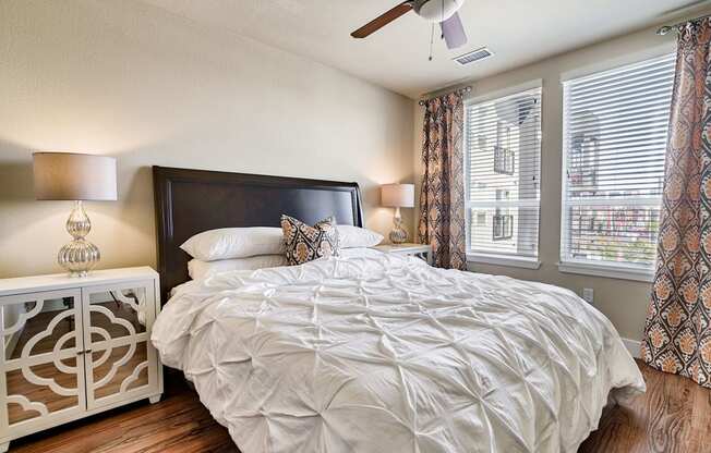 Ceiling fan in bedroom at Element 47 by Windsor, CO, 80211