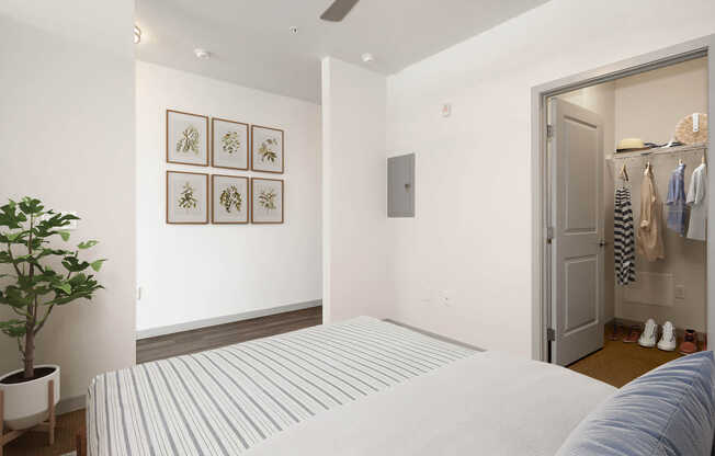 Bedroom with Hard Surface Flooring