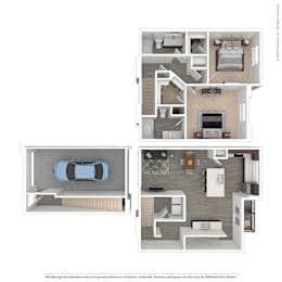 2 beds, 2 baths, 1,440 sqft, $2,432