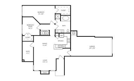 2 beds, 1 bath, 1,098 sqft, $1,799