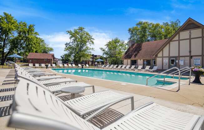 the swimming pool at our crossings apartments