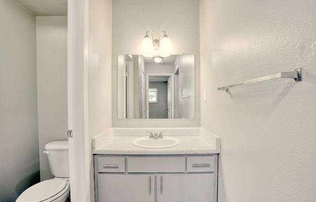 Updated Bathroom with Vanity Space