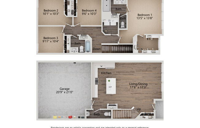 4 beds, 2.5 baths, 1,782 sqft, $3,299