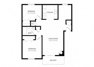 2 beds, 1 bath, 832 sqft, $2,099
