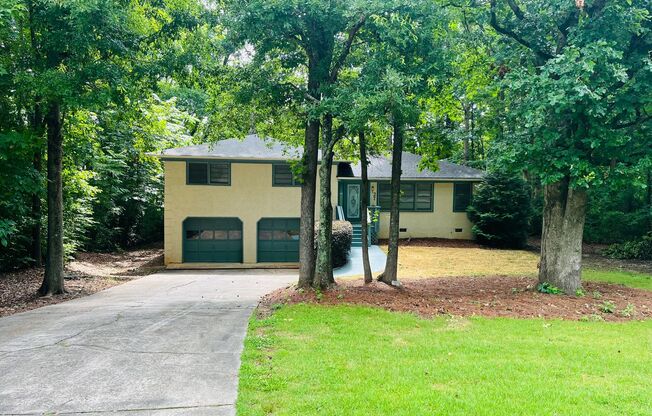 Prime Newnan location, newly renovated, private and wooded lot, 2 car garage, must see!