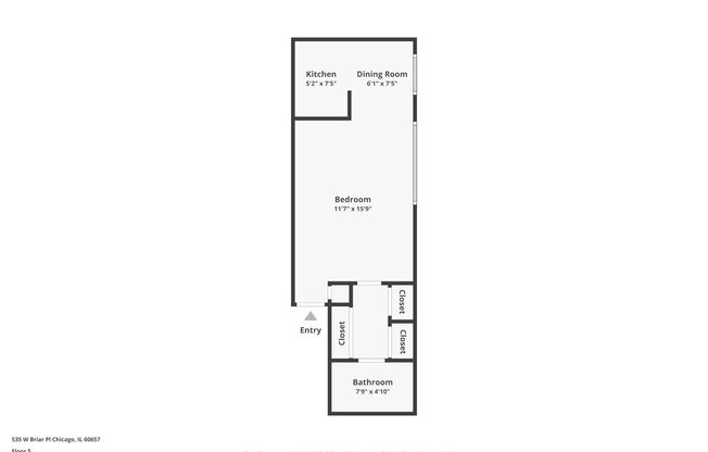 Studio, 1 bath, $1,495, Unit 535-560
