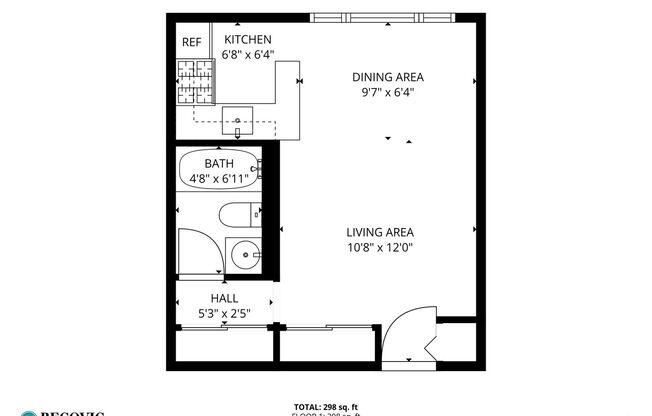 Studio, 1 bath, 295 sqft, $1,450, Unit 247