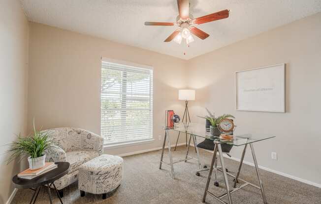 Carpeted Living Room at Wildwood, Temple