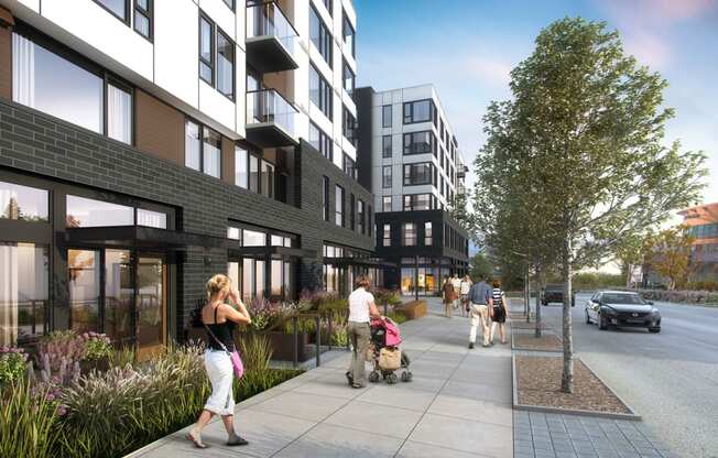 Outdoor Living Area at Marina Square, Bremerton, WA