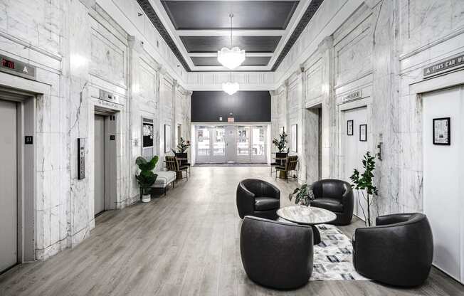 Commons Office at Orpheum Tower Apartments in Omaha, NE