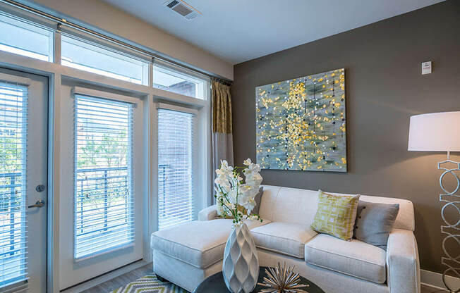 Living Room Interior at Link Apartments® Glenwood South, North Carolina, 27603