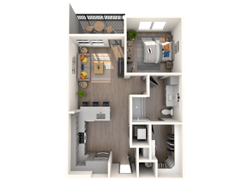 1 bed, 1 bath, 640 sqft, $1,825