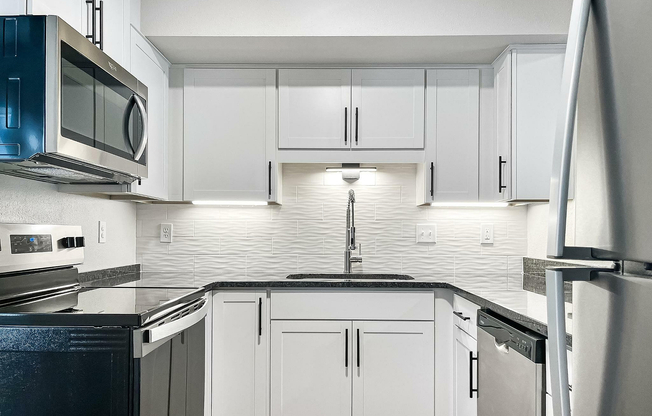 Experience culinary precision in a sleek, modern kitchen designed for efficiency and style.