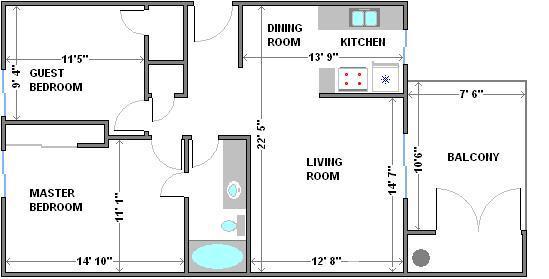 2 beds, 1 bath, 850 sqft, $1,650, Unit 98