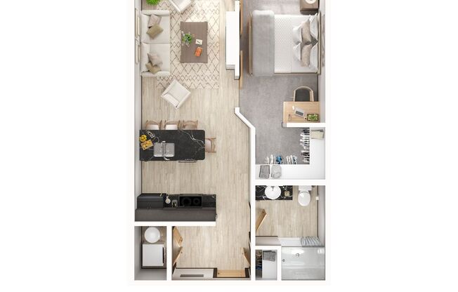 1 bed, 1 bath, 560 sqft, $1,295, Unit 111