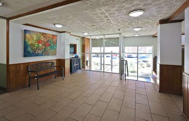 Lobby at Edgewater Landing Apartments in Cleveland OH