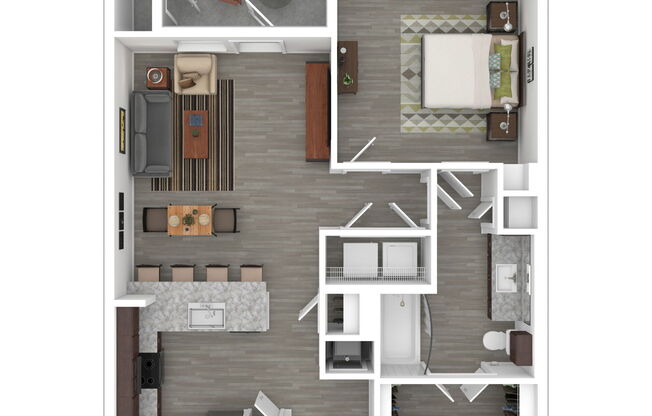 1 bed, 1 bath, 751 sqft, $538