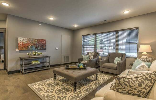 Beautiful furnished living room at The Helen