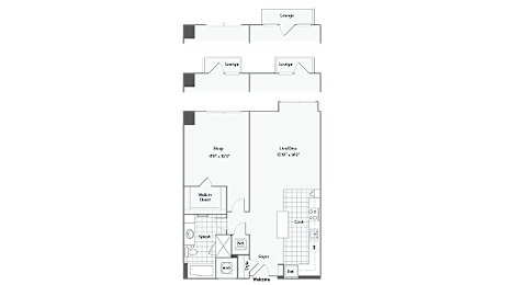 1 bed, 1 bath, 771 sqft, $2,350