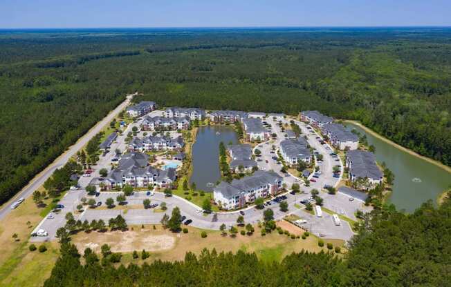 Aerial View OF Property at Abberly Chase Apartment Homes by HHHunt, Ridgeland, South Carolina