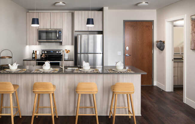 Kitchen with Stainless Steel Appliances