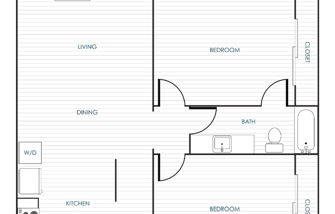 2 beds, 1 bath, 725 sqft, $2,385