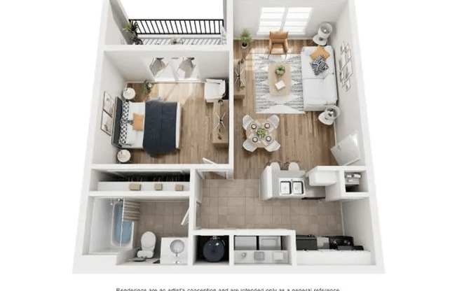 1 bed, 1 bath, 700 sqft, $1,345