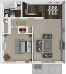 1 bed, 1 bath, 625 sqft, $1,075