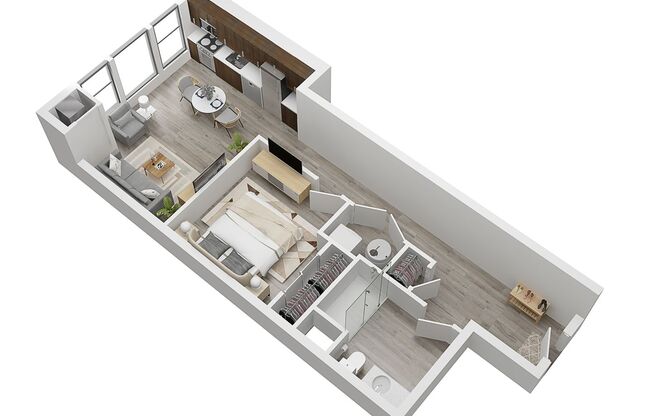 1 bed, 1 bath, 606 sqft, $1,465, Unit 311