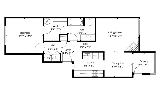 1 bed, 1 bath, 700 sqft, $1,475, Unit 67