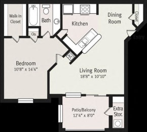 1 bed, 1 bath, 650 sqft, $1,199