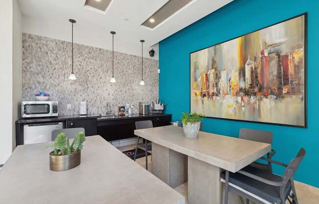 resident clubhouse at Ontario Town Square Apartments and Townhomes