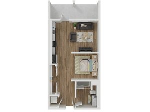 Studio, 1 bath, 683 sqft, $3,136