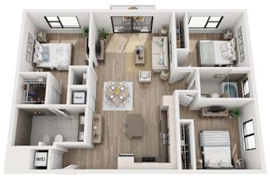 3 beds, 2 baths, 1,303 sqft, $3,850