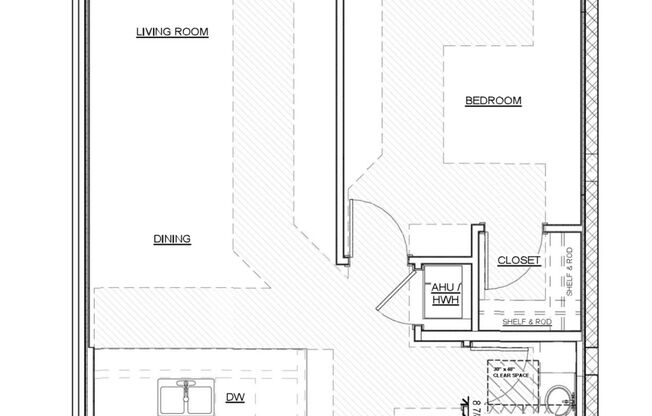 1 bed, 1 bath, 713 sqft, $2,650, Unit 207