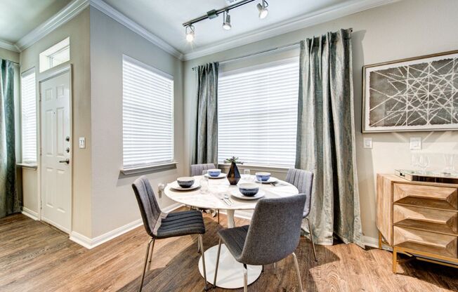 dining room with a table and chairs