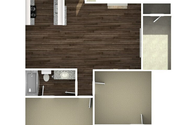 2 beds, 1 bath, 841 sqft, $1,250