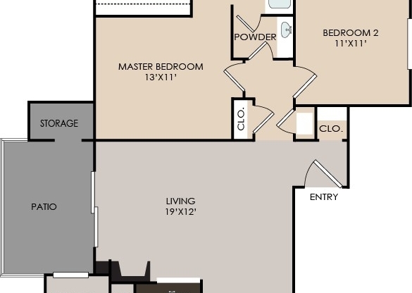 2 beds, 1 bath, 997 sqft, $1,014