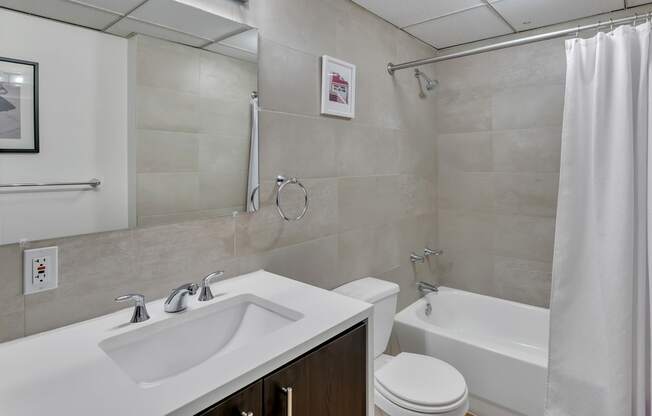 The Kirby - Renovated bathrooms in select units