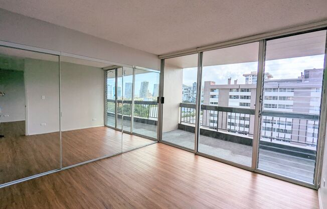 Partly Furnished 1-Bedroom 1-Bath with 1 parking @ Kinau Lanais in Makiki
