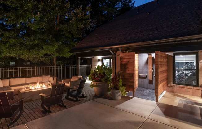 Firepit with seating