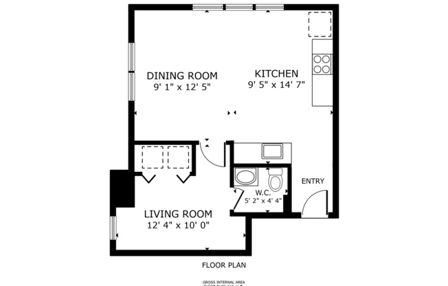 1 bed, 1 bath, 402 sqft, $1,099, Unit 124- (37)