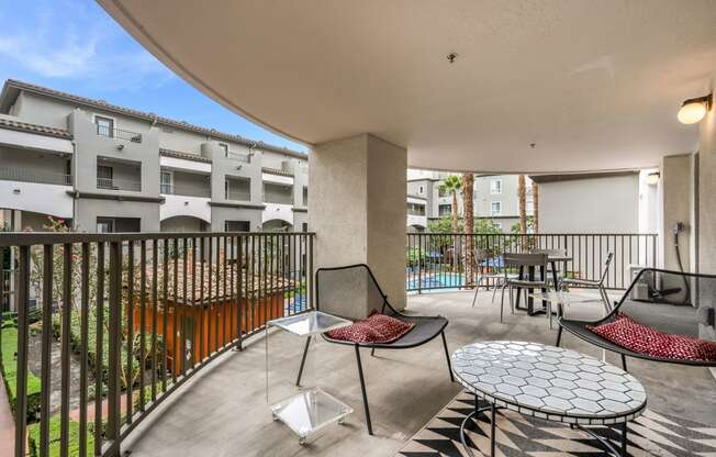 Deck Overlooking Courtyard at Dublin Station by Windsor, 5300 Iron Horse Pkwy, Dublin