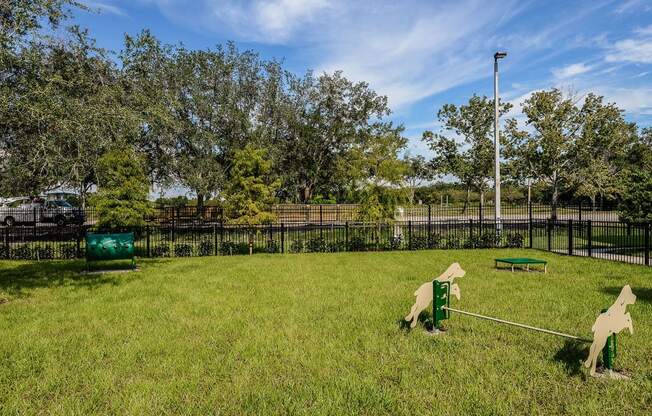 Fenced Pet Park at Epic at Gateway Luxury Apartments in St. Petersburg, FL