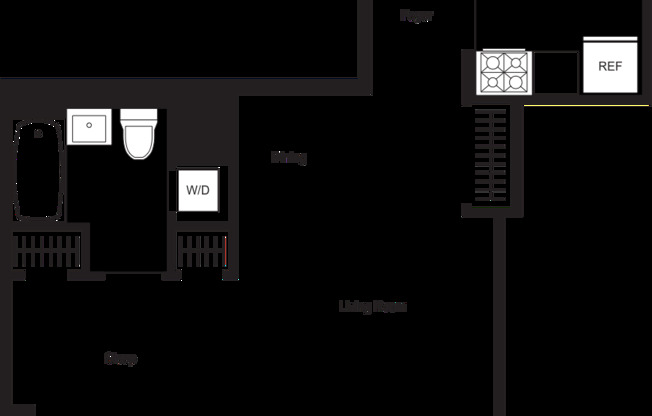 1 bed, 1 bath, $5,345, Unit 515