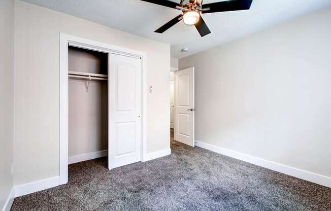 Bedroom With Closet at Off Broadway Flats