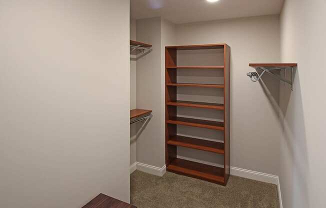 Walk-In Closet at The Terminal Tower Residences Apartments, Cleveland, Ohio