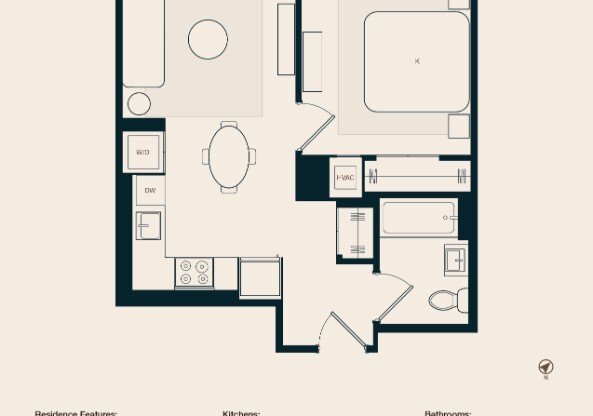 1 bed, 1 bath, $5,000, Unit PH1B