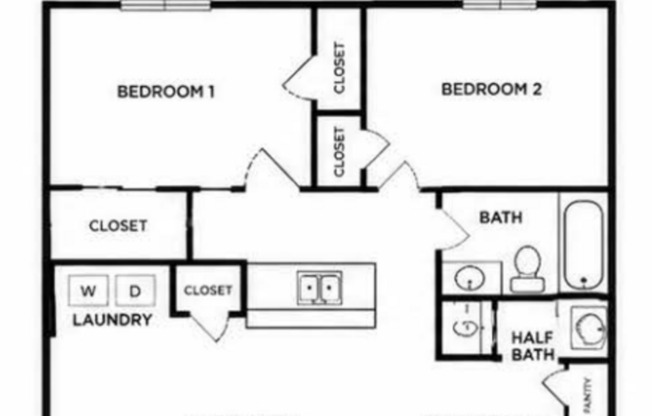 2 beds, 1.5 baths, 1,176 sqft, $1,025