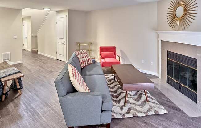 Bedroom area at Arterra Apartments, Washington